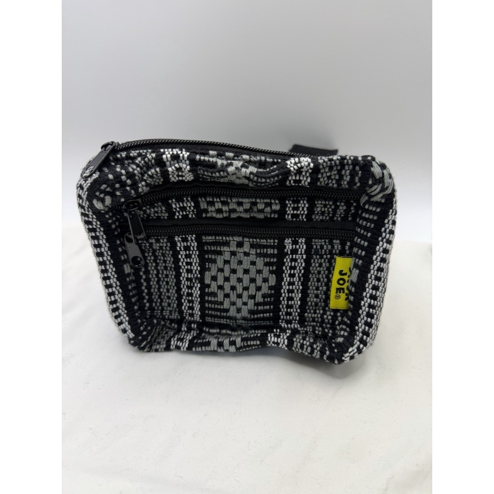 Earth Ragz Baja Joe Fanny Pack Belt Bag Mexican Black & White